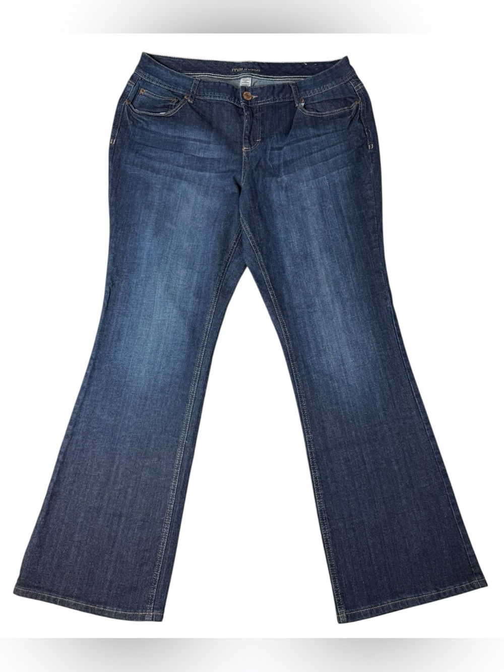 Maurices Dark Wash Bootcut Stretch Jeans Women’s 16 Regular
